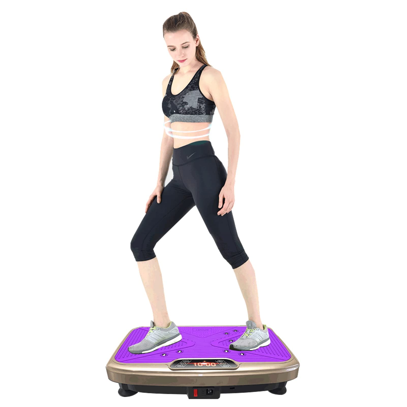 Vibration Plate Exercise Machine Whole Body Vibration Platform Machine Fitness Vibration Trainer for Weight Loss Shaping Toning Home