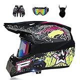 CASCO LIGERO OFFROAD: El nuevo casco offroad pesa alrededor de 960 gramos. Apenas puedes sentir el casco, por lo que conducir es más divertido. El diseño aerodinámico simplificado reduce el ruido y la resistencia del viento. Disfrute de una experiencia de conducción cómoda con una vista despejada y una cabeza fresca. Forro parcialmente extraíble y lavable que mantiene el casco limpio, fresco e inodoro. Proporcione espacio adicional para usar auriculares y gafas con Bluetooth.