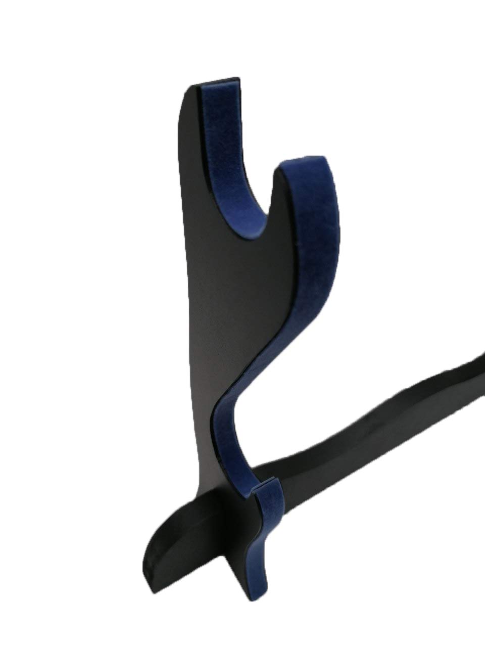 Supporto Per 2 Katane In Legno Con Velluto Blu - Da Tavolo, Include Storia Dei Samurai - Foto 8