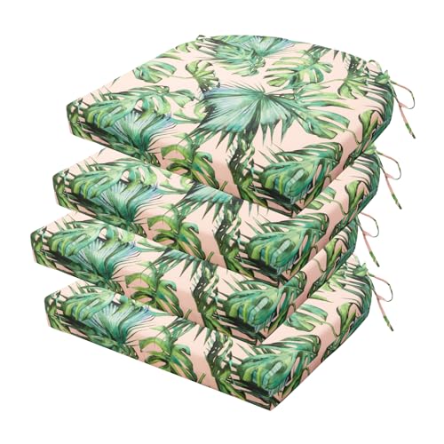 HOMELYSIAN Outdoor Chair Cushions Set of 4, 17 x...