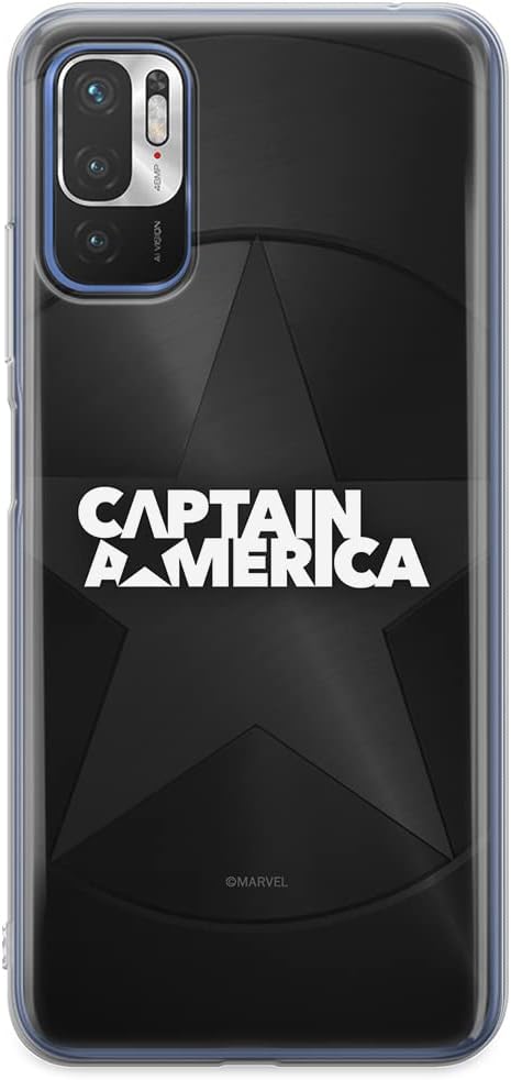 ERT GROUP Mobile Phone case for Xiaomi REDMI Note 10 5G / Poco M3 PRO Original and Officially Licensed Marvel Pattern Captain America 024 adapted to The Shape of The Mobile Phone, case Made of TPU