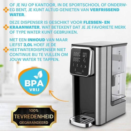 Looki Hot Water Dispenser with various beverage options
