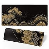 Japanese Sea Wave Large Mouse Pad Extended The Great Wave Gaming Mouse Pad Kanagawa Mousepad with St