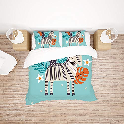 Housse de couette palmier en polyester ultra doux et durable - 3