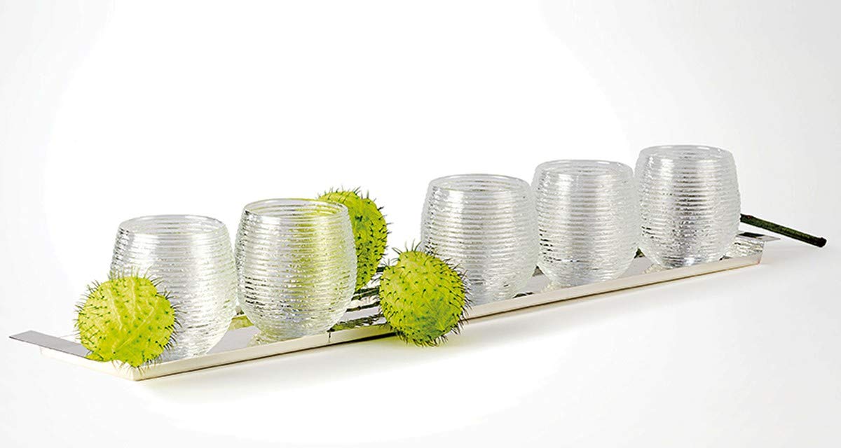 Set 6 Bicchieri Acqua Vino Multicolor Vetro IVV 25 cl Bianco Trasparente