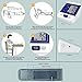Blood Pressure Monitor Upper Arm BP Monitor Cuff Digital Automatic Heart Rate Pulse Monitor with Large Screen Display Home Use Care Device