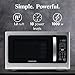 Farberware 1.2 Cu. Ft. Countertop Microwave Oven – 1000 Watts Power, Smart Sensor Auto Cook Settings, Defrost, Easy Clean and Child Safety Lock - Stainless