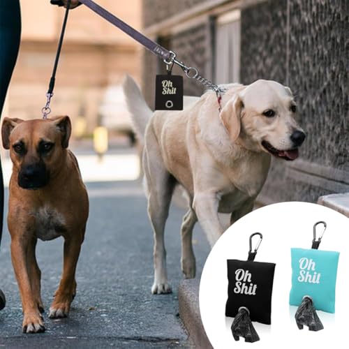 Oxford-Stoff Kotbeutelspender für Hunde, 2 Stück Hundekotbeutelspender, Wasserdicht Pet Poop Tasche Halter, geeignet für Hundespaziergänge, Wandern und Laufen hundekotbeutelspender