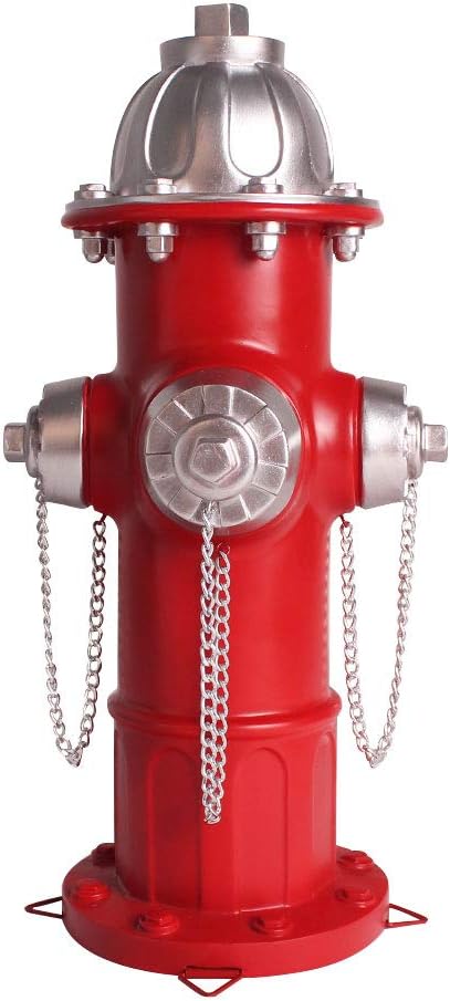 Dog Fire Hydrant Garden Statue, Perfect Puppy Pee Training Post, Indoor Outdoor Fire Hydrant Decor Figurines for Yard Art and Garden Lawn, A Unique Gift with The Dream of Firefighters