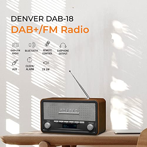 Denver DAB Radio DAB-18, bruin - Image 8