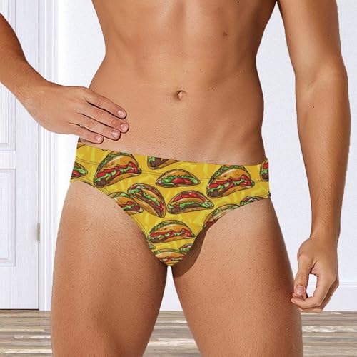 Mexican Tacos Novelty Men's Brief Swimwear Pants Swimming Trunks Beach Shorts Underwear4
