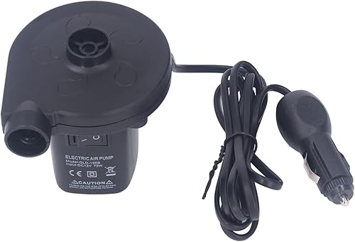 Aramox Electric Air Pump, Compact Portable Inflator for Inflatables with 75W Power, Low Noise and 3 Nozzles for Rafts, Pools, and More