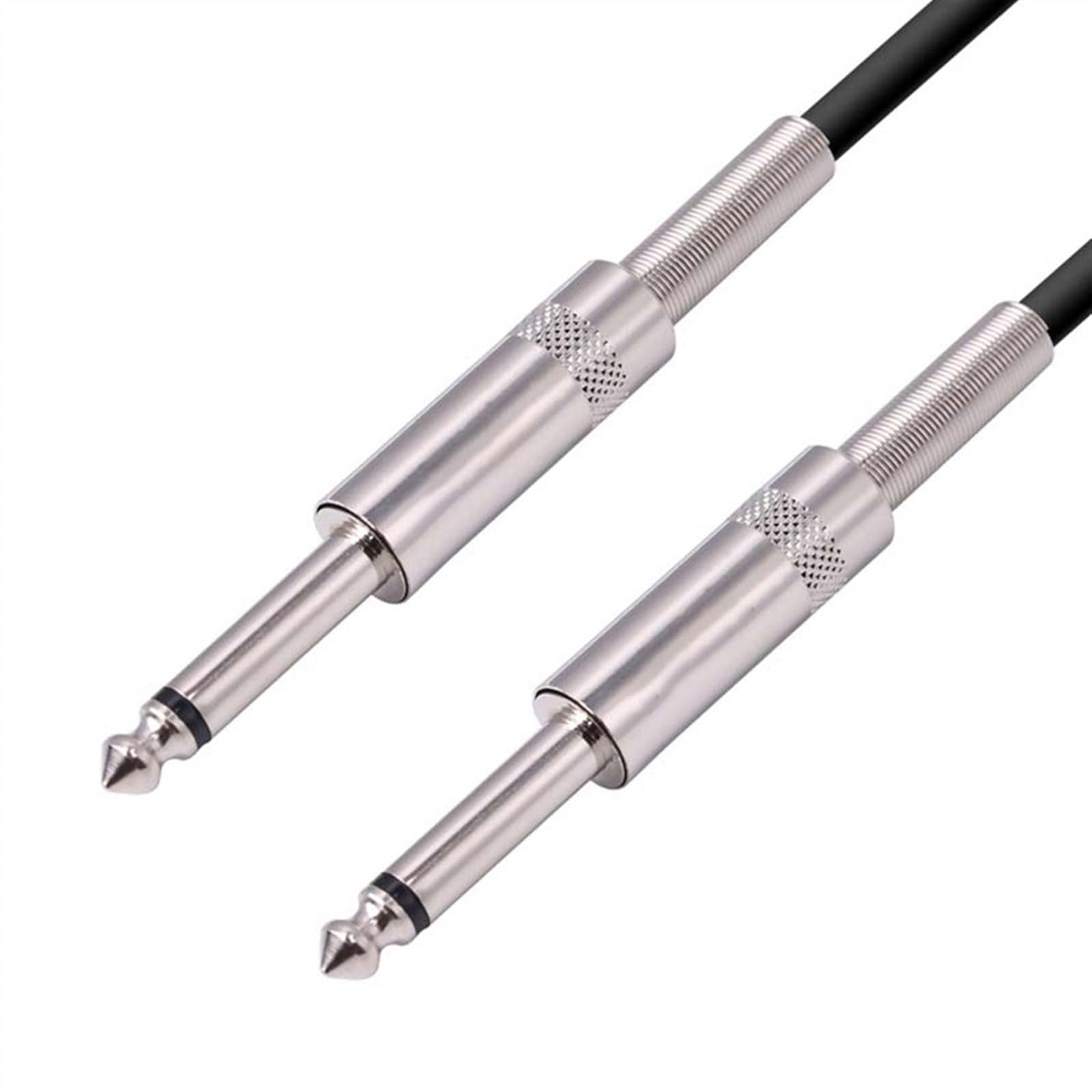 akcesoria do gitary 6.35 Męski Na Męski Mono Kabel Głośnikowy Do Gitary Elektrycznej 6.5 Duży Dwurdzeniowy Kabel Gitarowy Kabel Audio Do Miksera (Color : 3 m)