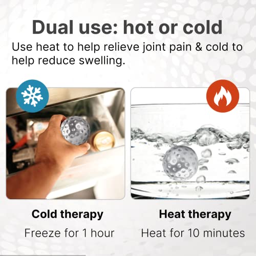 Qoowo Massage Balls, Cold And Heat Therapy Relieves Muscle Soreness, Stiffness, Reduce Inflammation, 1.65" Trigger Point Balls (Set Of 2) #TOP4