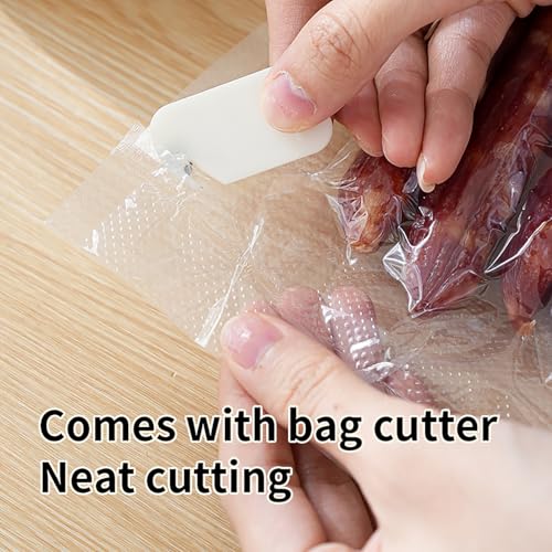 Vacuum Sealer Machine – Compact Size, Quick Sealing Cycle (10‑20s), Dry & Moist Food Modes, Includes Cutter and 10 Sealer Bags - image 8