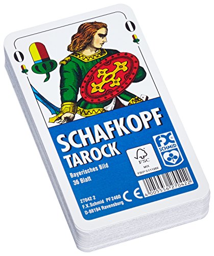Ravensburger 27042 - Schafkopf/Tarock Bayrisches Bild 36 Karten in Klarsicht-Box