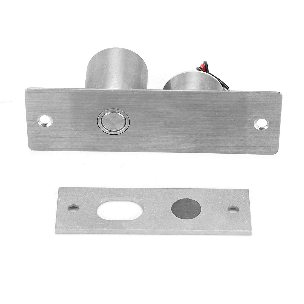 DC 12V 2 Fili Mini Serratura Elettrica Incorporata - di Controllo Accessi di Sicurezza per Porte in Vetro con Bullone in Acciaio Inossidabile Design per la Casa e L'ufficio