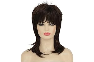 Brown Shaggy Rock Star Wig for Women