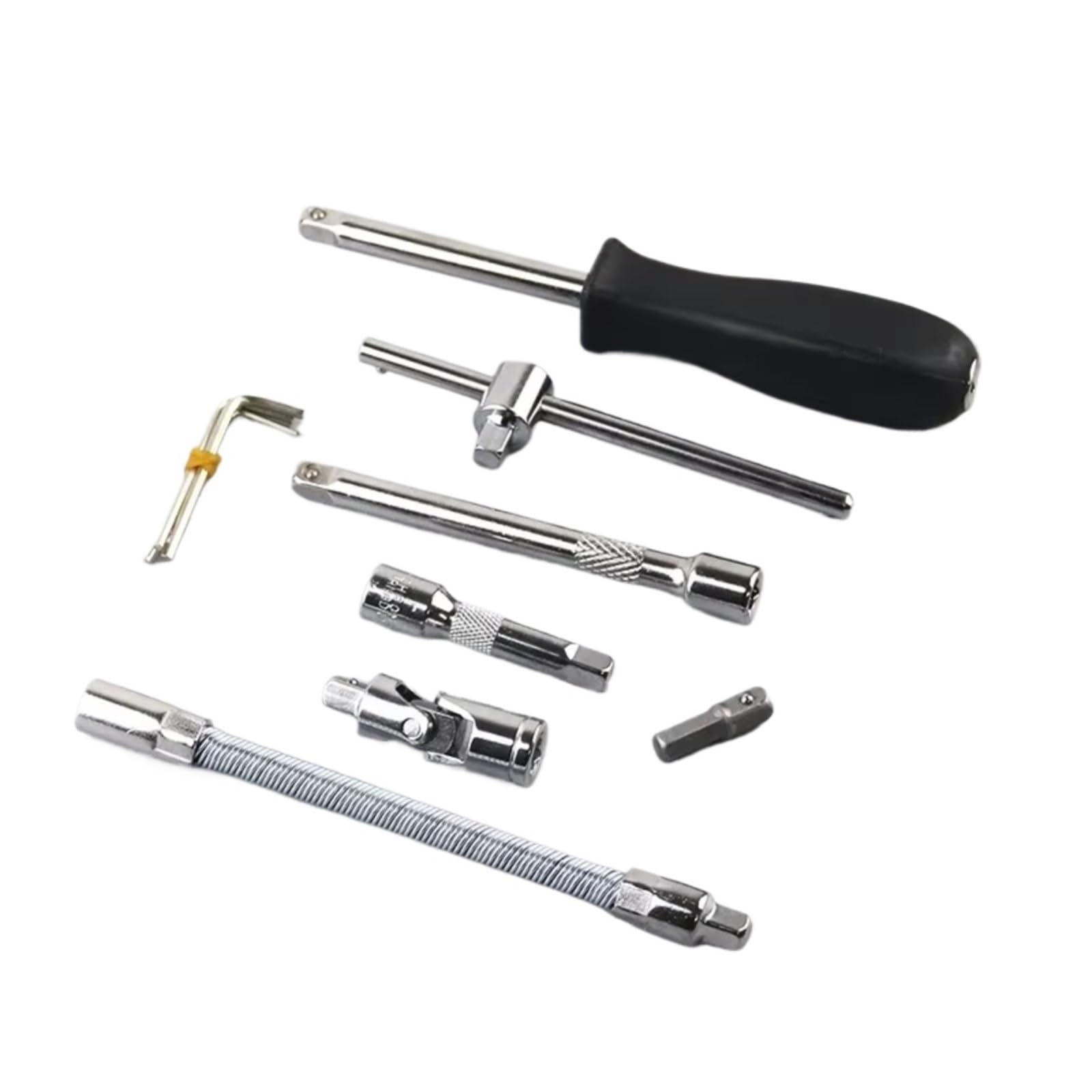 Maletín herramientas multiusos Kit Herramientas Reparación Automóviles 46 Unids/set Juego Enchufes Llave Dinamométrica Trinquete Para Combo Kit Para El Hogar Herramientas De Mano