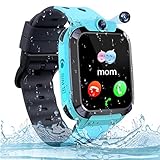 AOYMJRS Reloj Inteligente Niños,Smartwatch Niños con Llamadas Pantalla Táctil GPS, Cámara, Linterna, Alarma- Reloj Inteligente Niños para Niña y Niño Regalo para niños 4-13 años