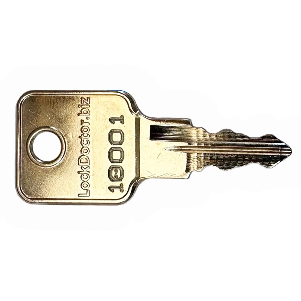 Lockdoctor.biz Silver Replacement Mlm German Office Furniture Keys (Range 18001-18999) | 18 Series Key | Filing Cabinets, Desks, Lockers, Pedestals, Cupboards, Tambour Units & More | Key Number Required