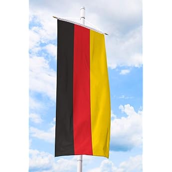 Germany banner flag 80 x 200 cm - for flagpole Germany flag made of tear-resistant flag polyester fabric Germany flag weatherproof and UV-resistant