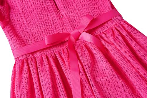 Bonny Billy Girl's Classy Embroidery Lace Maxi Flower Girl Dress 8-9 Yrs Pink by Bonny Billy - Image 4