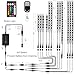 DITRIO 12pcs Underglow RGB LED Strip Light Kit DC 12V with 2 Red Blinking Brake Light Styles for Motorcycles Trikes Golf Carts ATVs UTVs – M12r