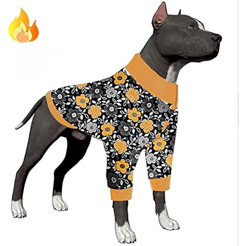 LovinPet Hundepullover für große Rassen, Deutsch, verbesserte leichte Flanell-Hunde-Winterbekleidung Cover