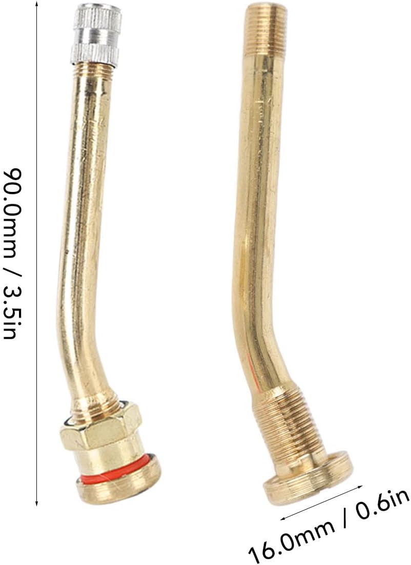 Valve Body, Wide Compatibility Air Tire Valve Extension Light Copper For Truck (V3-20-4)