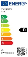 meibeileil Modern LED Mennyezeti Lámpa - 40 cm Fehér Négyzet Alakú, Távirányítós Fényerőszabályzás, 3000K-6500K, Nappali, Hálószoba, Konyha 9