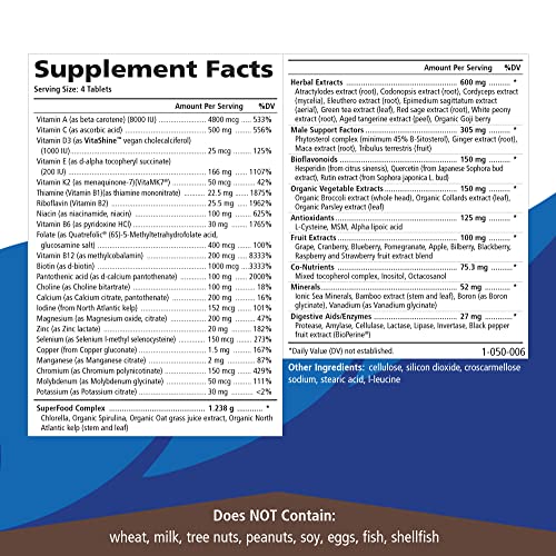 Pure Essence Labs Lifeessence Mens Formula - World's Most Energetic Multiple - The Master Multiple - 120 Tablets #TOP5