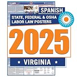 2020 Virginia (Spanish) Labor Law Poster – State, Federal, OSHA Compliant – Single Laminated Poster