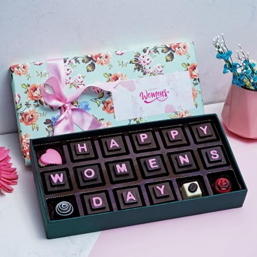 Image of Velvet Fine Chocolates Gift Hamper Floral wish 18 assorted chocolates