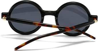 JOVAKIT Polarized Retro Round Sunglasses for Women Men Vintage Trendy Oversized Circle Sun Glasses UV400 Protection