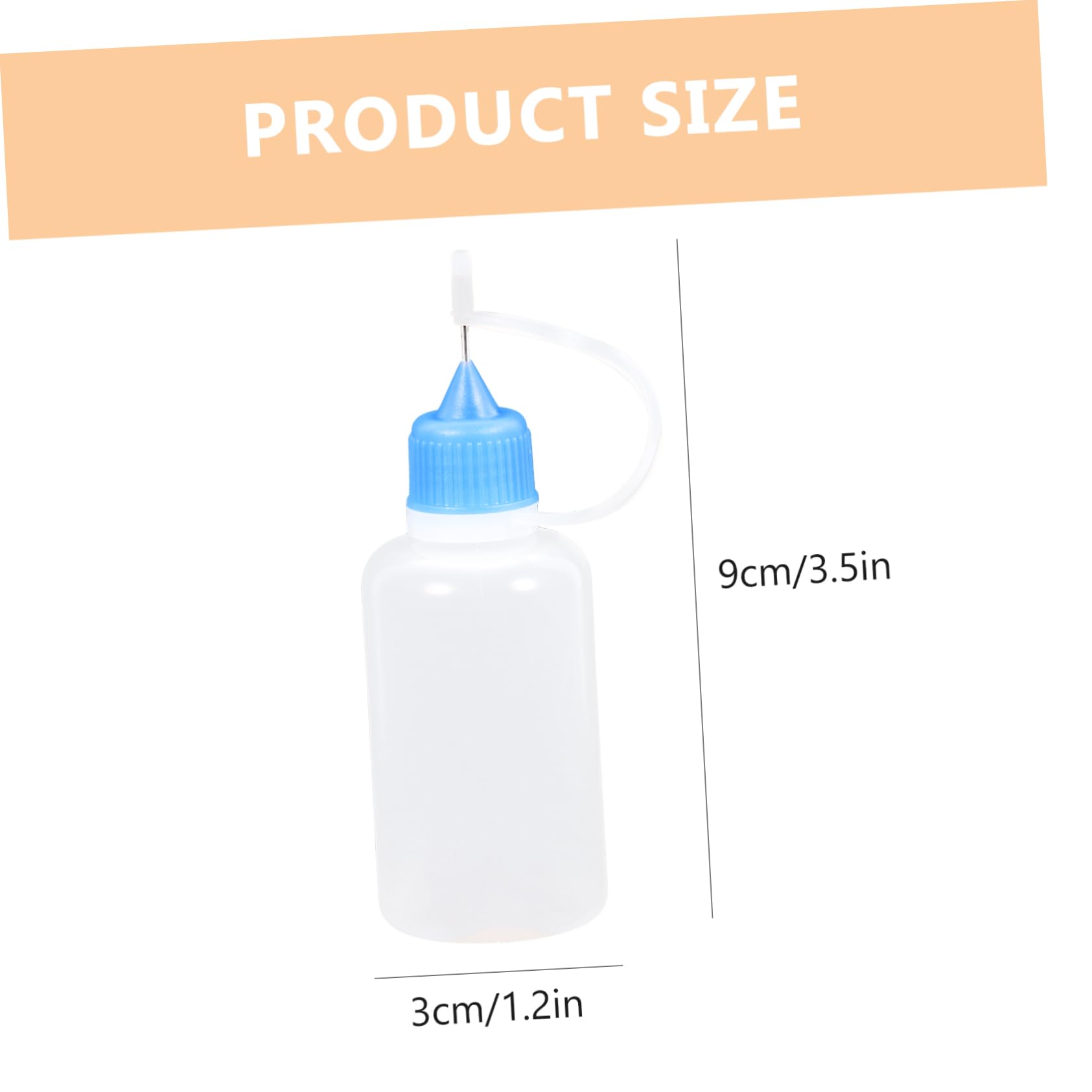 BEBEMOKO Applicator Bottle 18pcs Oil Filling Bottles Steel Needle Glue Applicator Tip for Adhesives Paints