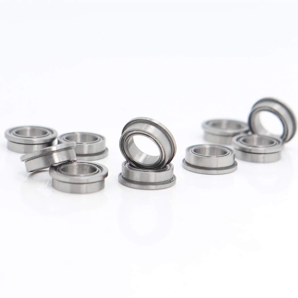 FR2-5ZZ FR2-5 Z ZZ Brida de Apoyo ABEC-1 (10 PCS) Pulgada con Bridas rodamientos de Bolas 3.175x7.938x3.571 mm