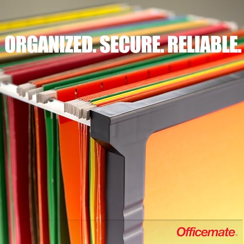 Officemate Plastic Hanging File Folder Frame, 18 Inch, Letter and Legal Size. 1 Set (91961), Assorted Colors image 5