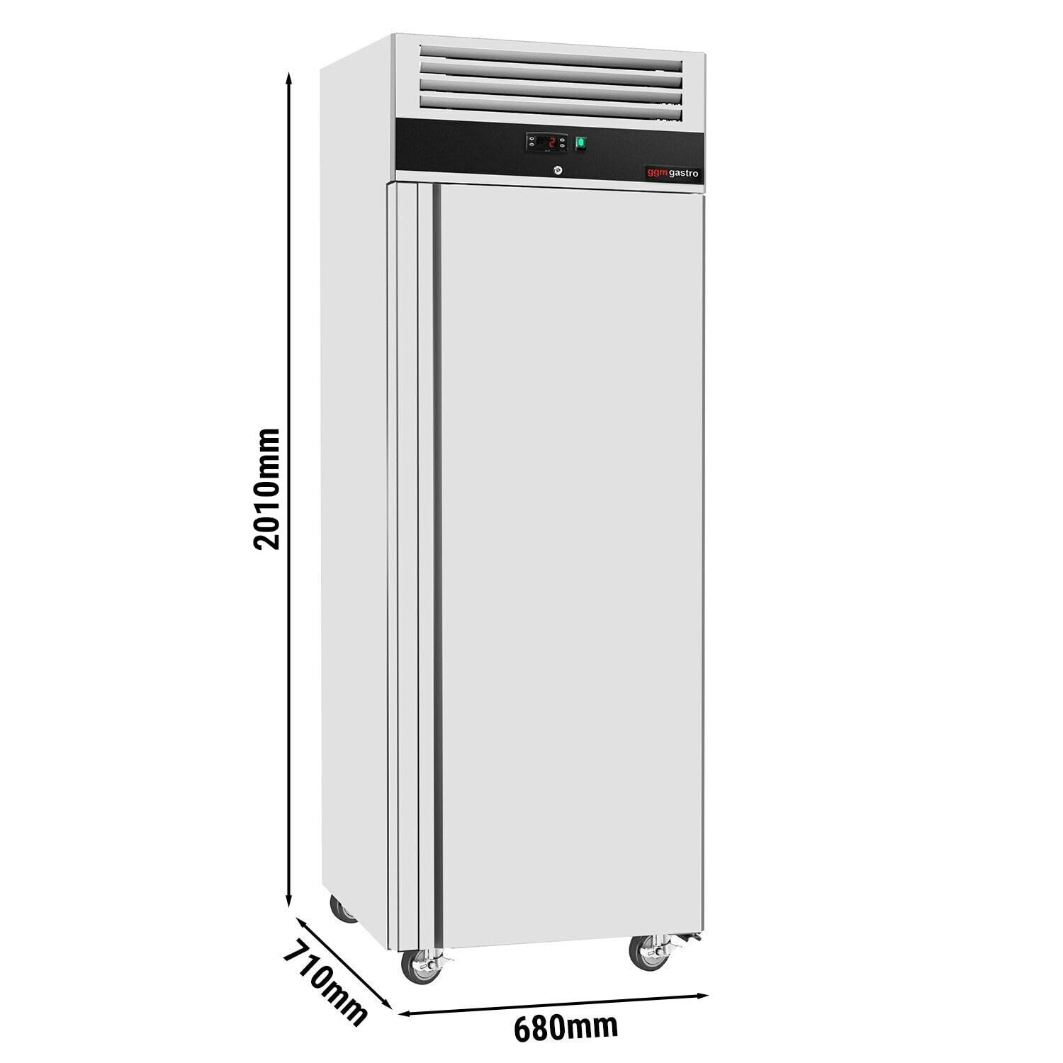 GGM Gastro Tiefkühlschrank ECO 400 L | Ideal für den Dauereinsatz, hygienisch durch Edelstahl, einfache Reinigung, abschließbar, flexibel positionierbar