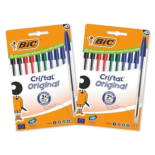BIC 962704 - Lote de 20 bolígrafos bolígrafo en cristal Origine