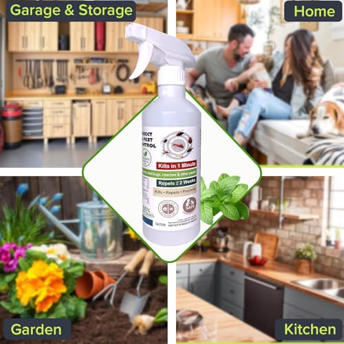 Image of 1.5 Gal Organic Peppermint Oil Spray for Bugs - Natural Insect Repellent & Pest Control for Ants, Roaches, Spiders & More, Indoor & Outdoor for Home, Car, Bedroom & Yard, Pet-Safe Ant Repellent Spray