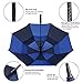 BAGAIL Golf Umbrella 68/62/58 Inch Large Oversize Double Canopy Vented Automatic Open Stick Umbrellas for Men and Women(Navy/Royal Blue,62 inch)