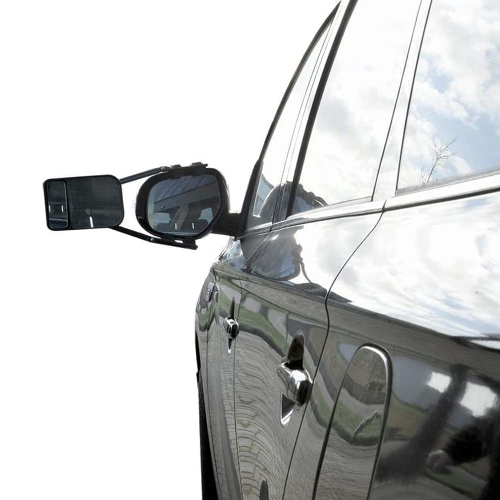 Specchio per Roulotte, 2 Pezzi Specchio per Traino Rimorchio, Auto Universale Specchio Aggiuntivo Regolabile, Specchio Di Estensione per Rimorchi Per Auto, Roulotte, Case Mobili, Camper (C)
