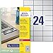 Produktbild AVERY Zweckform L6133-20 Typenschild Folienetiketten (480 Aufkleber, 70x37mm auf A4, extrem stark selbstklebend, strapazierfähig, wetterfest, bedruckbare Klebefolie, blanko) 20 Blatt, silber