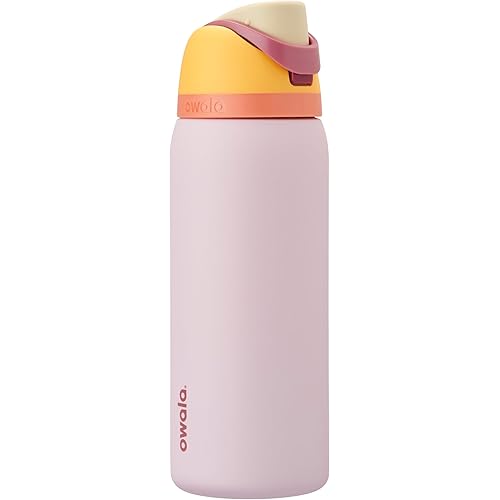 Owala FreeSip Insulated Stainless Steel Water Bottle with Straw for Sports and Travel, BPA-Free Sports Water Bottle, 32 oz, Candy Store