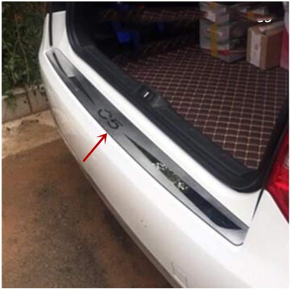 DYTWXG Protezione paraurti Posteriore in Acciaio Inossidabile, Rivestimento della Protezione AntiGraffio per battitacco del Bagagliaio Posteriore per Citroen C5 2010-2016