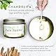 Chandelita Duftkerze Mit Ätherische Öle Naturrein aus Salbei & Palo Santo für Meditation & Reinigung – Handgemachte Duftkerzen aus Sojawachs – Vegane Kerze – Aromatherapie Candle – Chakra Kerze