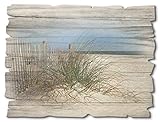 DRUCKQUALITÄT: Das Holzbild ist vorderseitig mit UV-beständigen Farben bedruckt, die die Holzstruktur sichtbar lassen. Zudem sind die Farben geruchslos und frei von jeglichen Schadstoffen