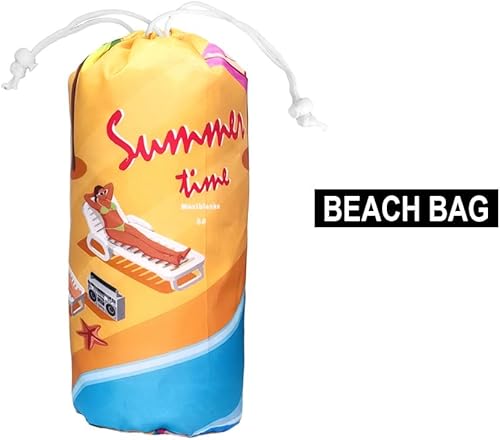 Miniatura 2 de Mexiblanke Toalla de playa turca grande con bolsillo oculto con cremallera, toalla turca a prueba de arena, toalla de viaje ligera, regalo de playa