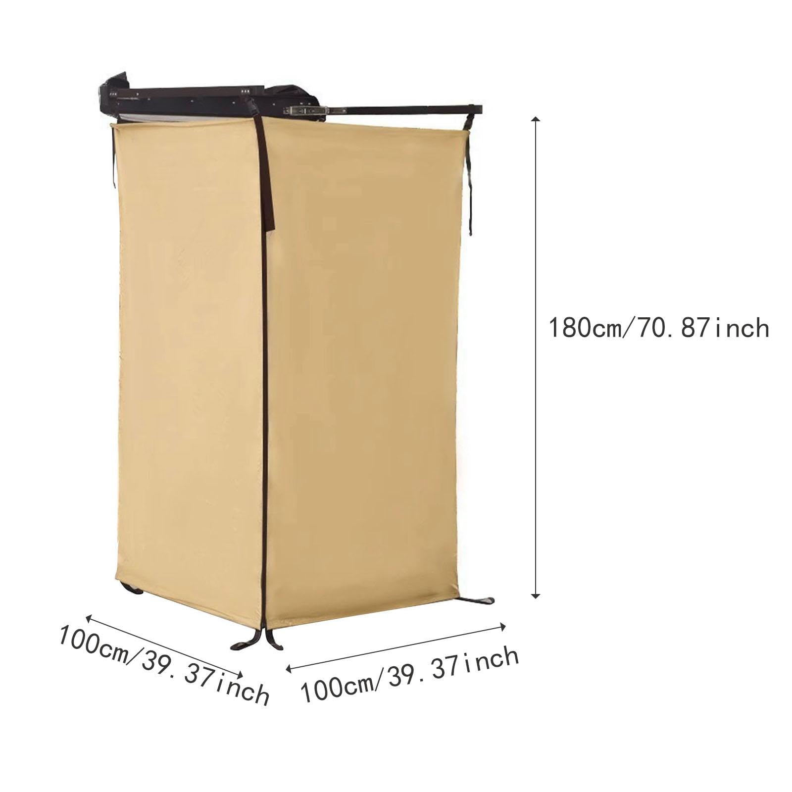 Amagogo Tente de Douche Latérale Polyvalente Camping-Car/Camping, Vestiaire, Abri d'Intimité en Tissu Oxford Portable Extérieur pour Véhicule, Cabine de Toilette pour Remorque/Automobile